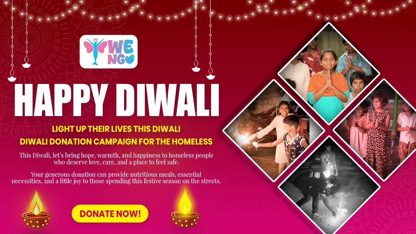 Happy Diwali - Diwali donation campaign for homeless children