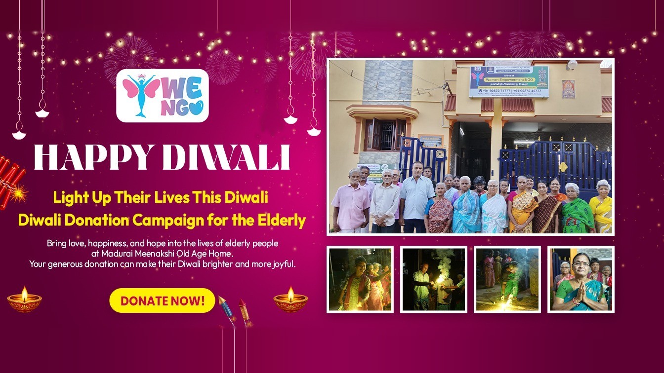 Happy Diwali - Diwali donation campaign for the elders of Madurai Meenakshi Old Age Home